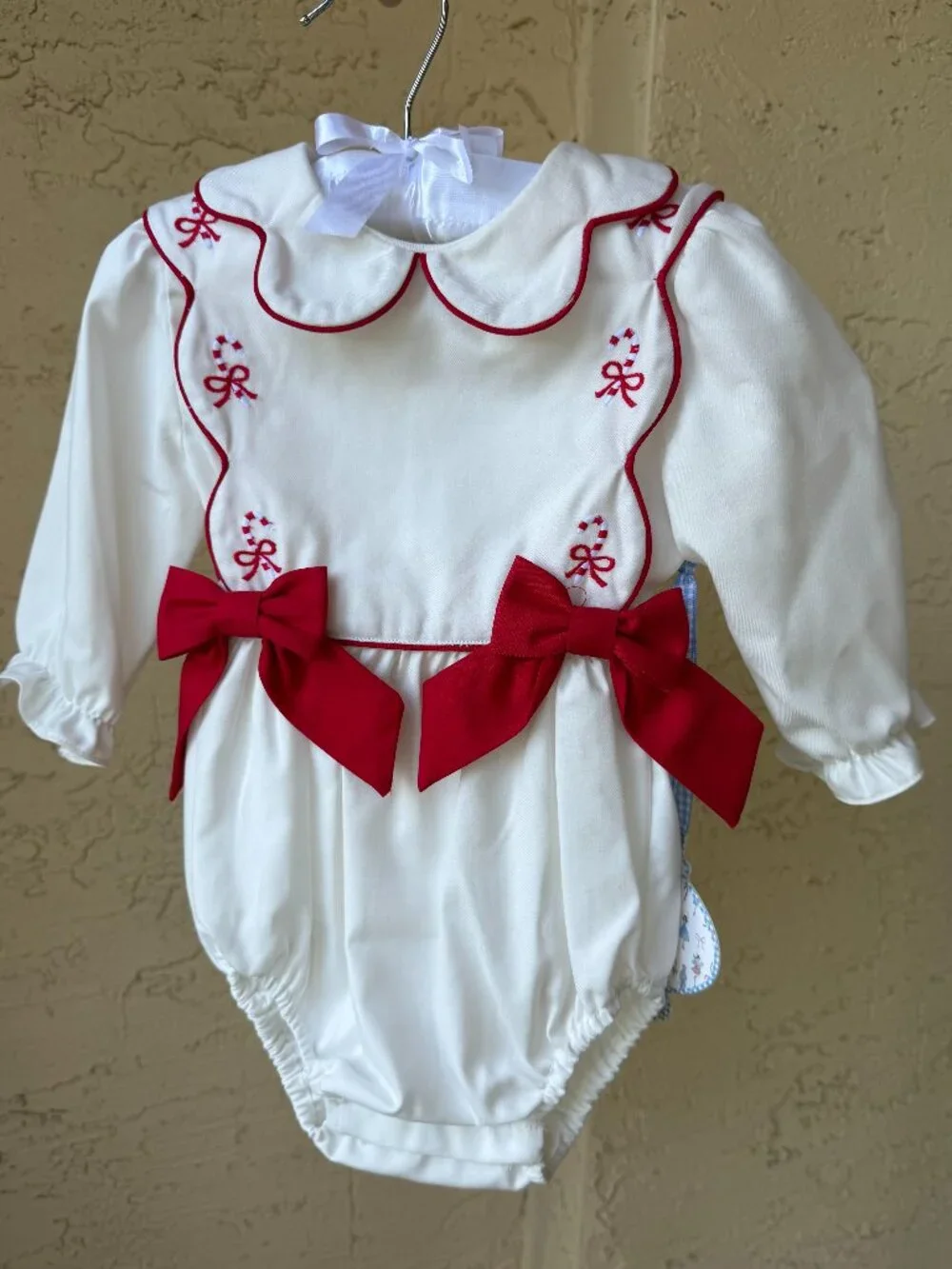 NWT Edgehill Collection x The Broke Brooke Claire Candy Cane Bubble Set Sz 9M